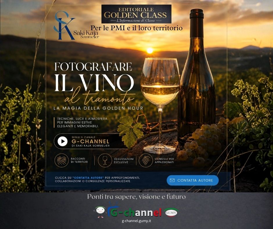 Fotografare il vino al tramonto: la magia della golden hour